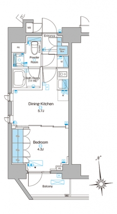 ブラウ東上野の間取り図