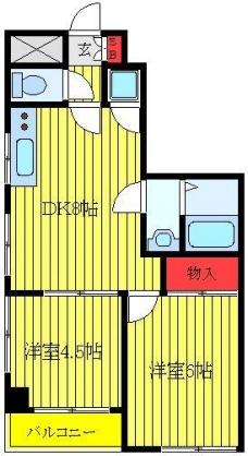 ヴェルテス板橋の間取り図