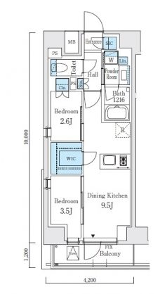 テラス駒込サウスの間取り図