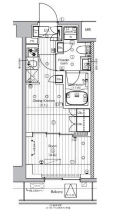 PREMIUM CUBE 王子神谷の間取り図