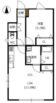 Maison de Mignonの間取り図