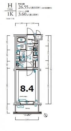 XEBEC小竹向原の間取り図