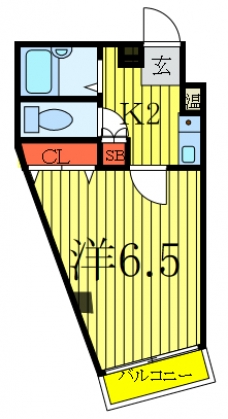 グリーンヴァリイ川上の間取り図