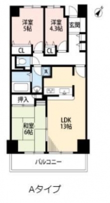 ガーデンシティ戸田の間取り図