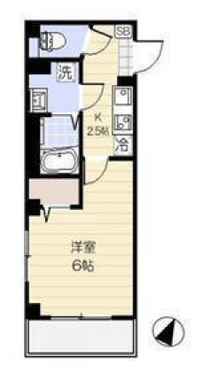 サンシエ大宮の間取り図