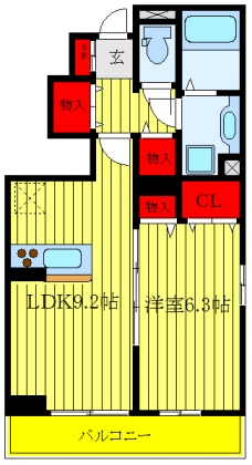 プレジオ志村の間取り図