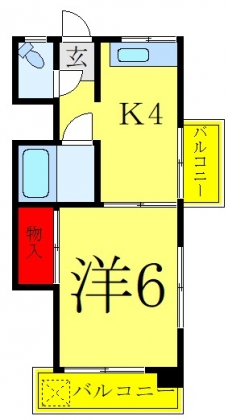 田崎マンションの間取り図