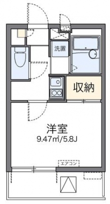 レオパレスＫＩＹＯＫＡＷＡⅡの間取り図