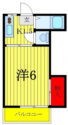 湖マンションの間取り図