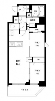 アーバンパーク日暮里Ⅱの間取り図