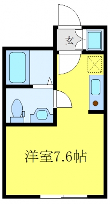 ｂｌｕｅｐａｌｅｔｔｅ赤羽の間取り図