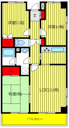 グランベールの間取り図