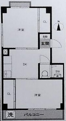 サンハイツ金井町の間取り図