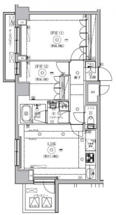 セジョリ板橋桜通りの間取り図
