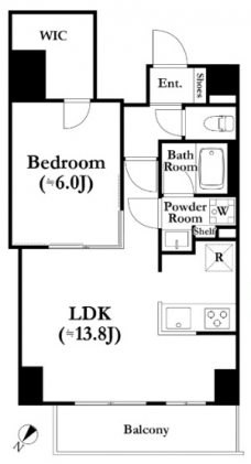 パークキューブ上野桜木の間取り図
