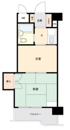 第壱六ユーセードムス南浦和の間取り図