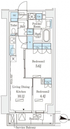 ロイヤルパークス赤羽サウスの間取り図