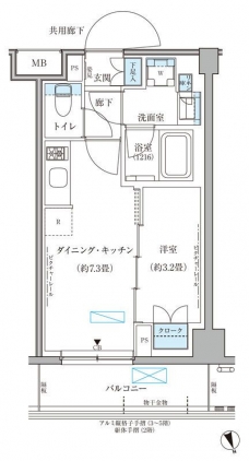 パークアクシス文京本郷の間取り図