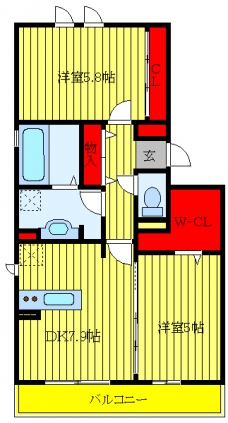 CasaBonitaの間取り図