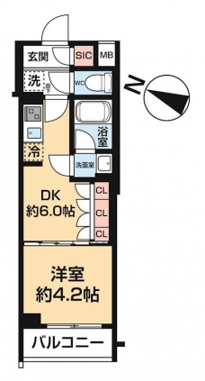 ＡＲＣＯＢＡＬＥＮＯ ＨＡＳＵＮＥⅠの間取り図