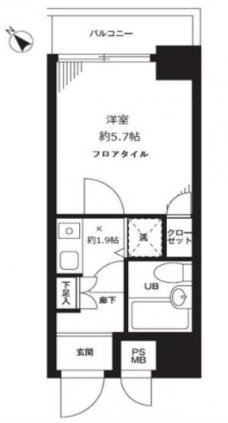 藤和シティコープ新大塚Ⅱの間取り図