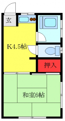 野沢荘の間取り図