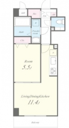 ウィステリアートの間取り図