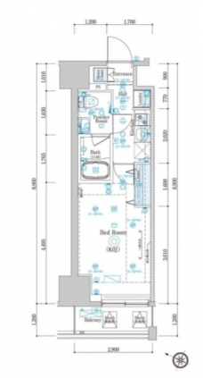 プレセダンヒルズ文京本駒込の間取り図