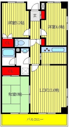 グランベールの間取り図
