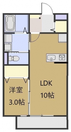 ソレイユ　シャルマンの間取り図