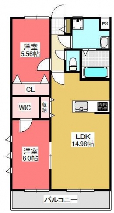 Ｄ’Ｃａｌｍｅｒｉｏ浦和の間取り図