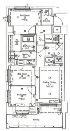 アイガーデン川口の間取り図