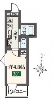 MELDIA大宮北Bの間取り図
