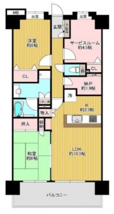 日神パレステージ西川口グランアベニューの間取り図