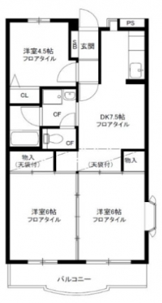 ひかりハイツの間取り図