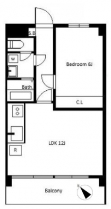メゾンベルジュの間取り図