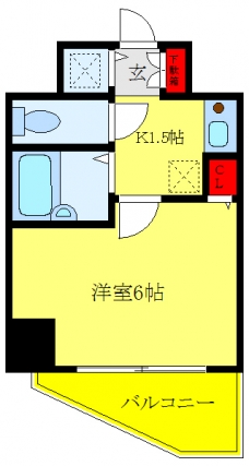 スカイコート巣鴨の間取り図