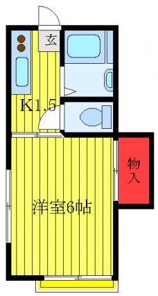 ホワイトコーポラスの間取り図