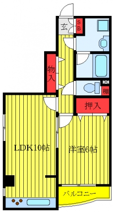 フレグランス田端の間取り図