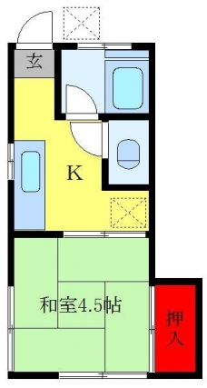 和楽備ハイツの間取り図