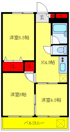 赤羽ハイコーポの間取り図