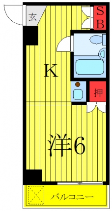 グラン・パレ北千住の間取り図