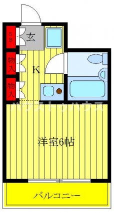 ペガサスマンション十条の間取り図