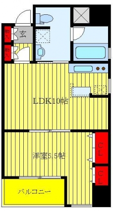 アクシーズグランデ蕨Ⅱの間取り図