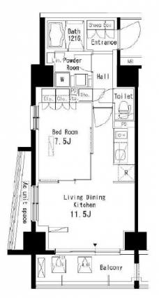 パークアクシス板橋本町弐番館の間取り図