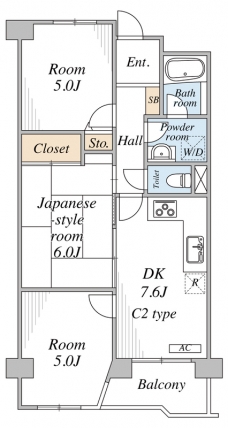 ファーストパレス与野本町の間取り図