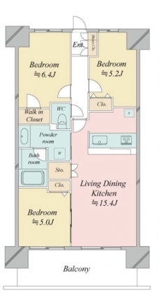 レジディア南千住の間取り図