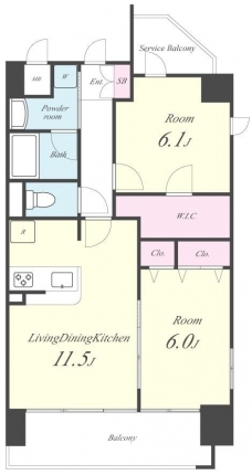 プリモパッソ川口の間取り図