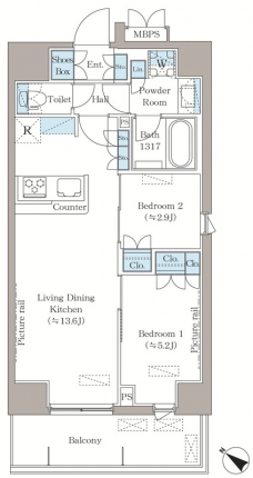 Ｌａ　Ｃｌａｉｒ南浦和の間取り図