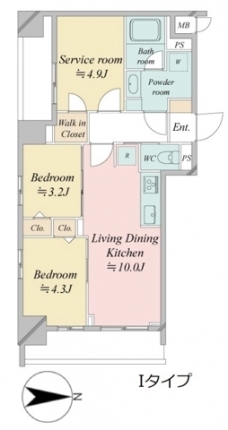 ドゥーエ王子神谷の間取り図